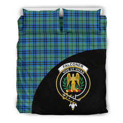 Falconer Family Tartan Crest Wave Style Bedding Set