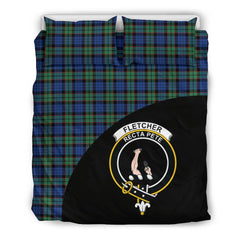 Fletcher Ancient Family Tartan Crest Wave Style Bedding Set