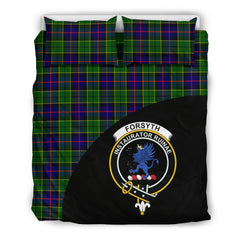 Forsyth Modern Family Tartan Crest Wave Style Bedding Set