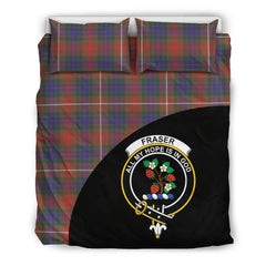 Fraser Hunting Modern Family Tartan Crest Wave Style Bedding Set