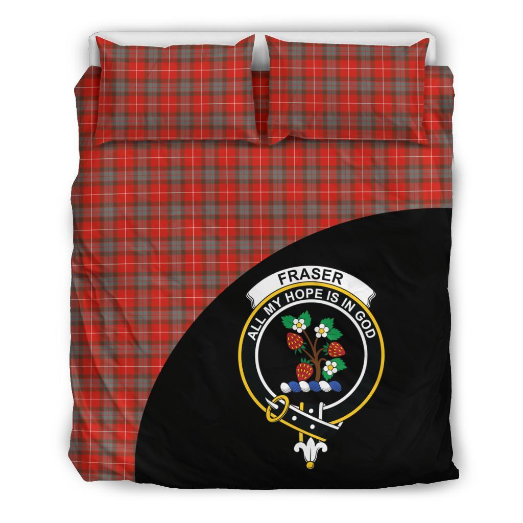 Fraser Weathered Family Tartan Crest Wave Style Bedding Set