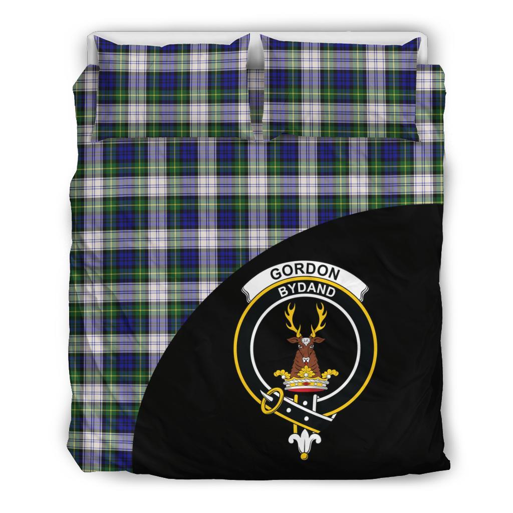 Gordon Dress Modern Tartan Crest Wave Bedding Set