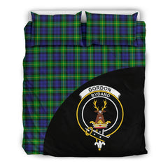 Gordon Modern Tartan Crest Wave Bedding Set