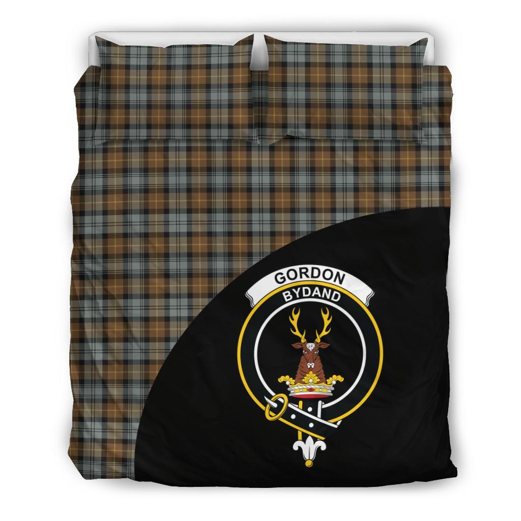 Gordon Weathered Tartan Crest Wave Bedding Set