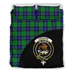 Graham of Menteith Modern Tartan Crest Wave Bedding Set