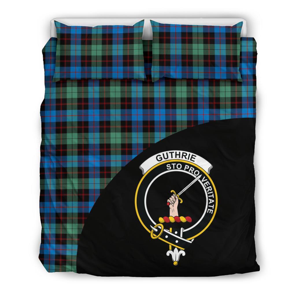 Guthrie Ancient Family Tartan Crest Wave Style Bedding Set