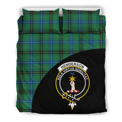 Henderson Ancient Family Tartan Crest Wave Style Bedding Set