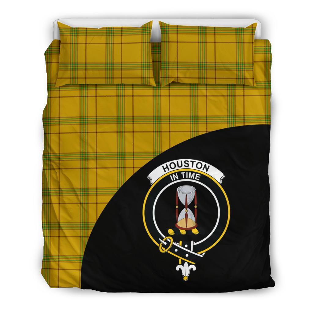 Houston Family Tartan Crest Wave Style Bedding Set