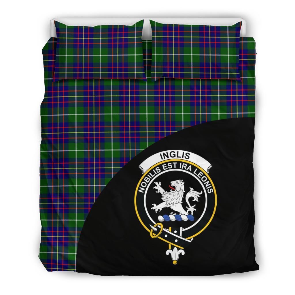 Inglis Modern Family Tartan Crest Wave Style Bedding Set