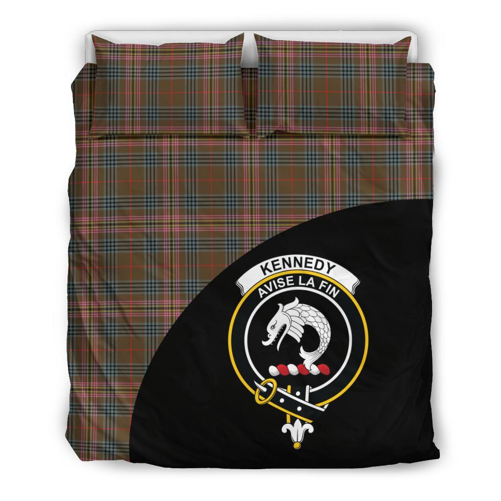 Kennedy Weathered Tartan Crest Wave Bedding Set