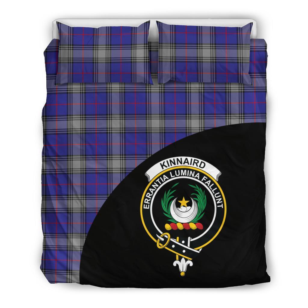 Kinnaird Family Tartan Crest Wave Style Bedding Set