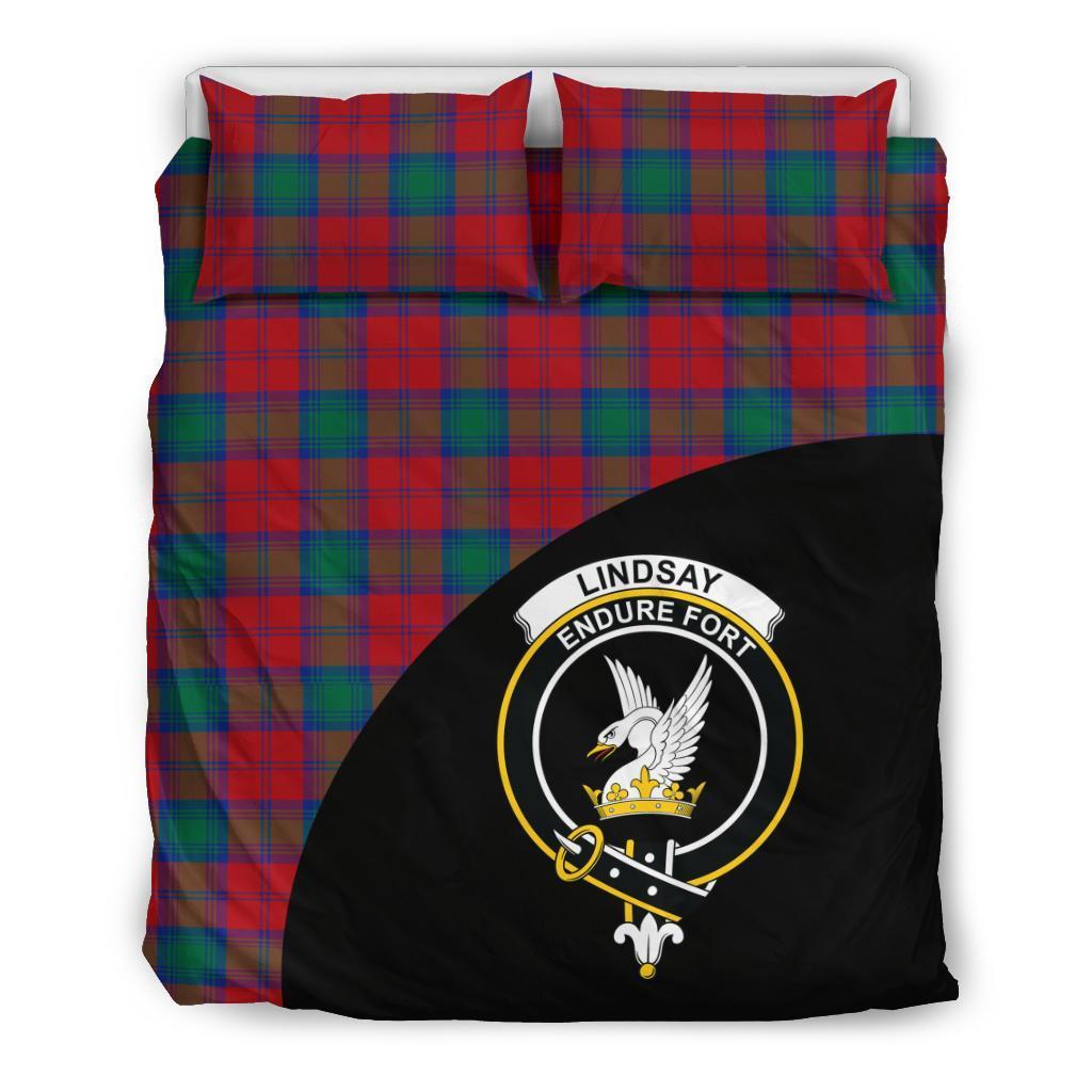 Lindsay Modern Family Tartan Crest Wave Style Bedding Set