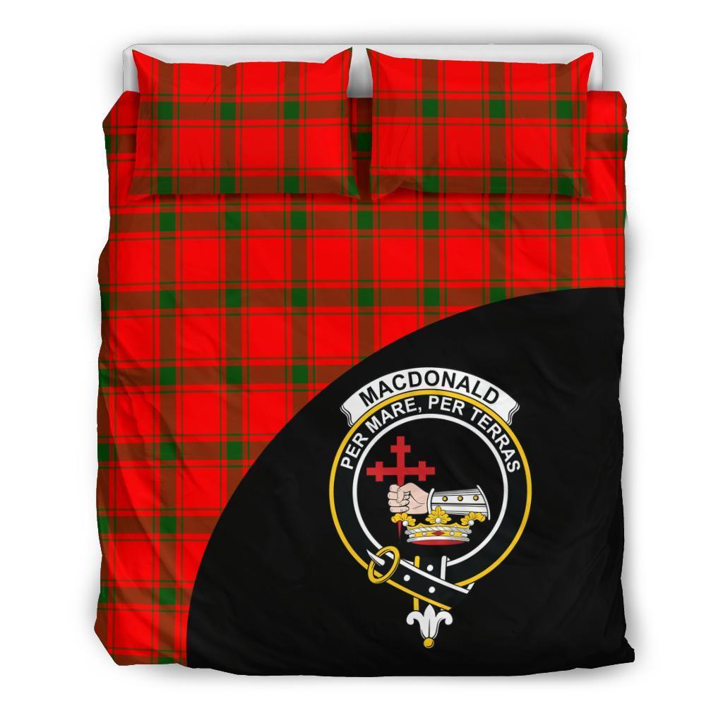 MacDonald of Sleat Family Tartan Crest Wave Style Bedding Set