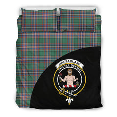 MacFarlane Hunting Ancient Family Tartan Crest Wave Style Bedding Set