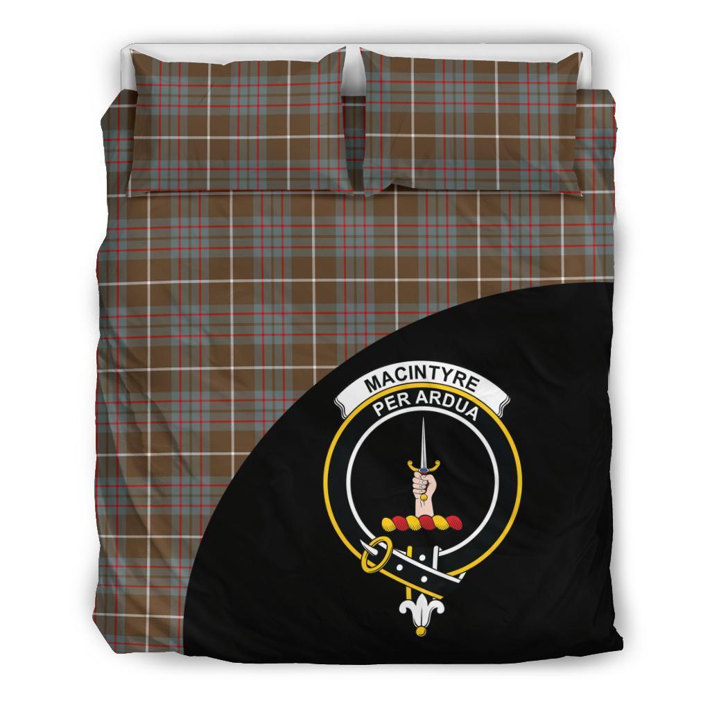 MacIntyre Hunting Weathered Family Tartan Crest Wave Style Bedding Set