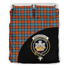 MacLachlan Ancient Family Tartan Crest Wave Style Bedding Set