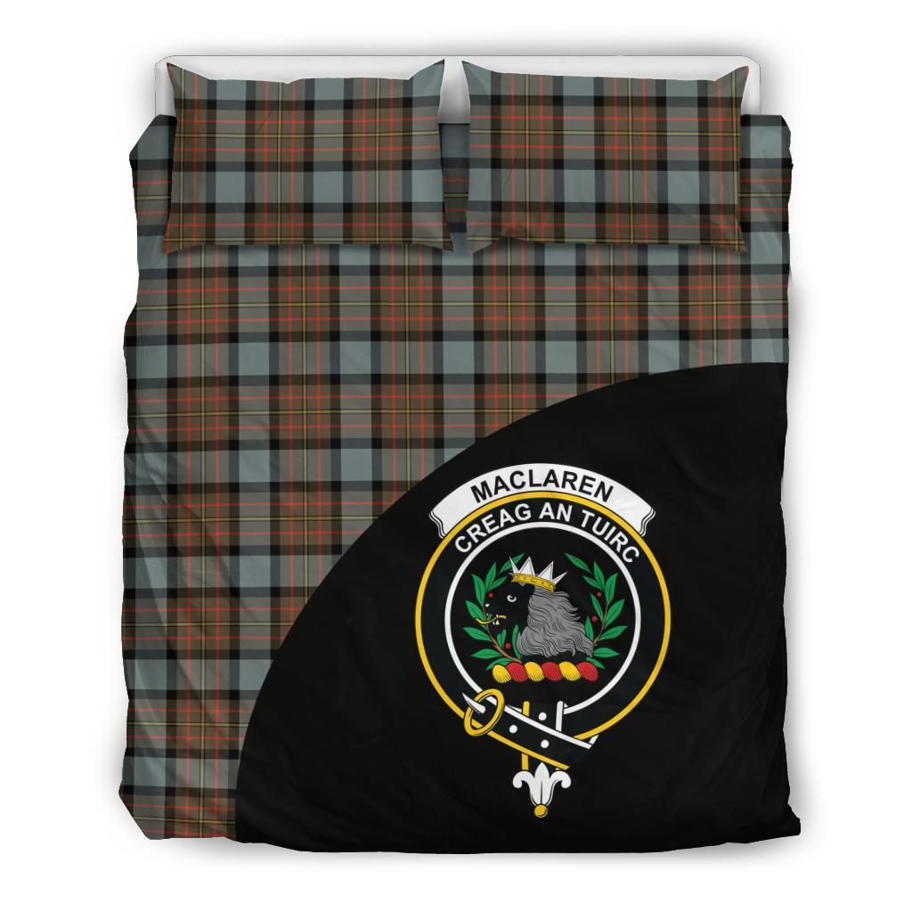 MacLaren Weathered Family Tartan Crest Wave Style Bedding Set