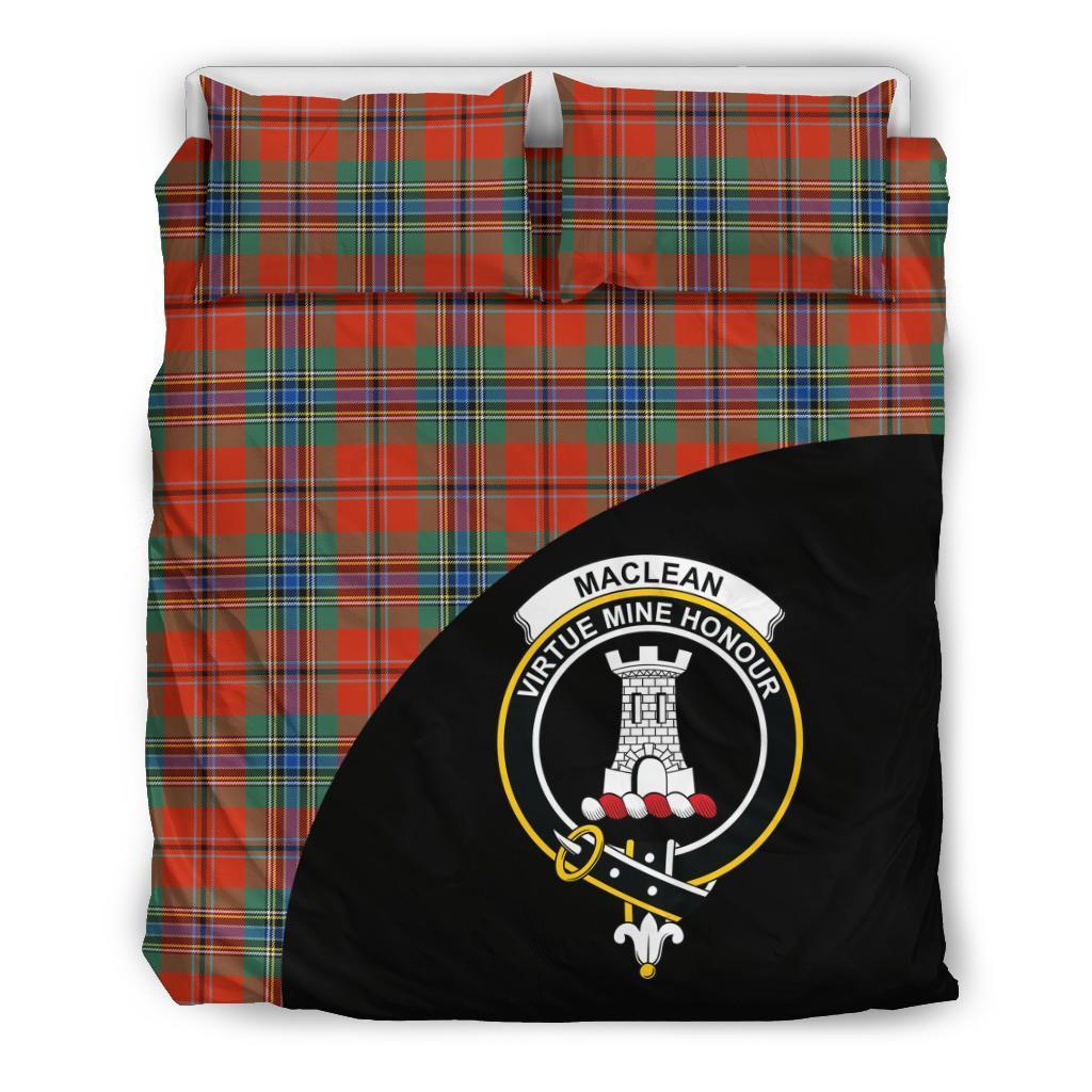 MacLean of Duart Ancient Family Tartan Crest Wave Style Bedding Set