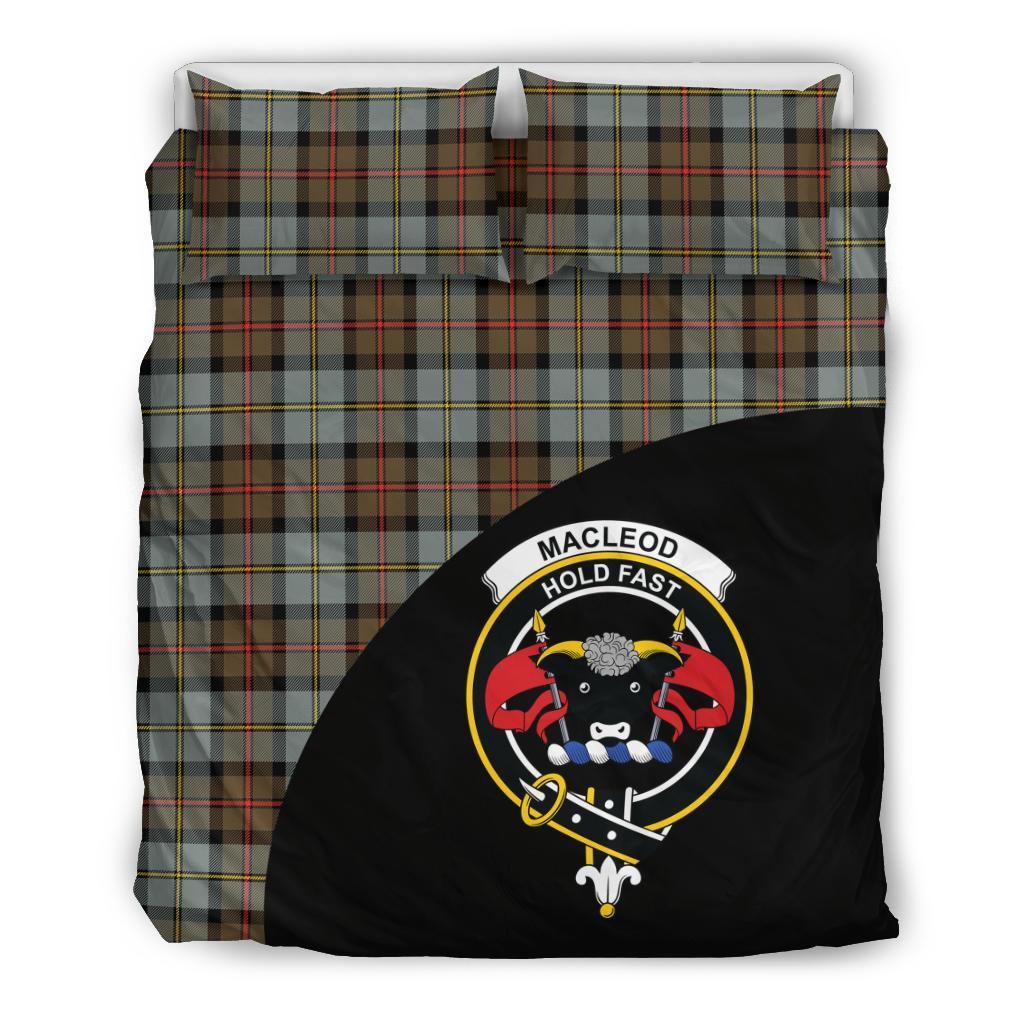 MacLeod of Harris Weathered Family Tartan Crest Wave Style Bedding Set