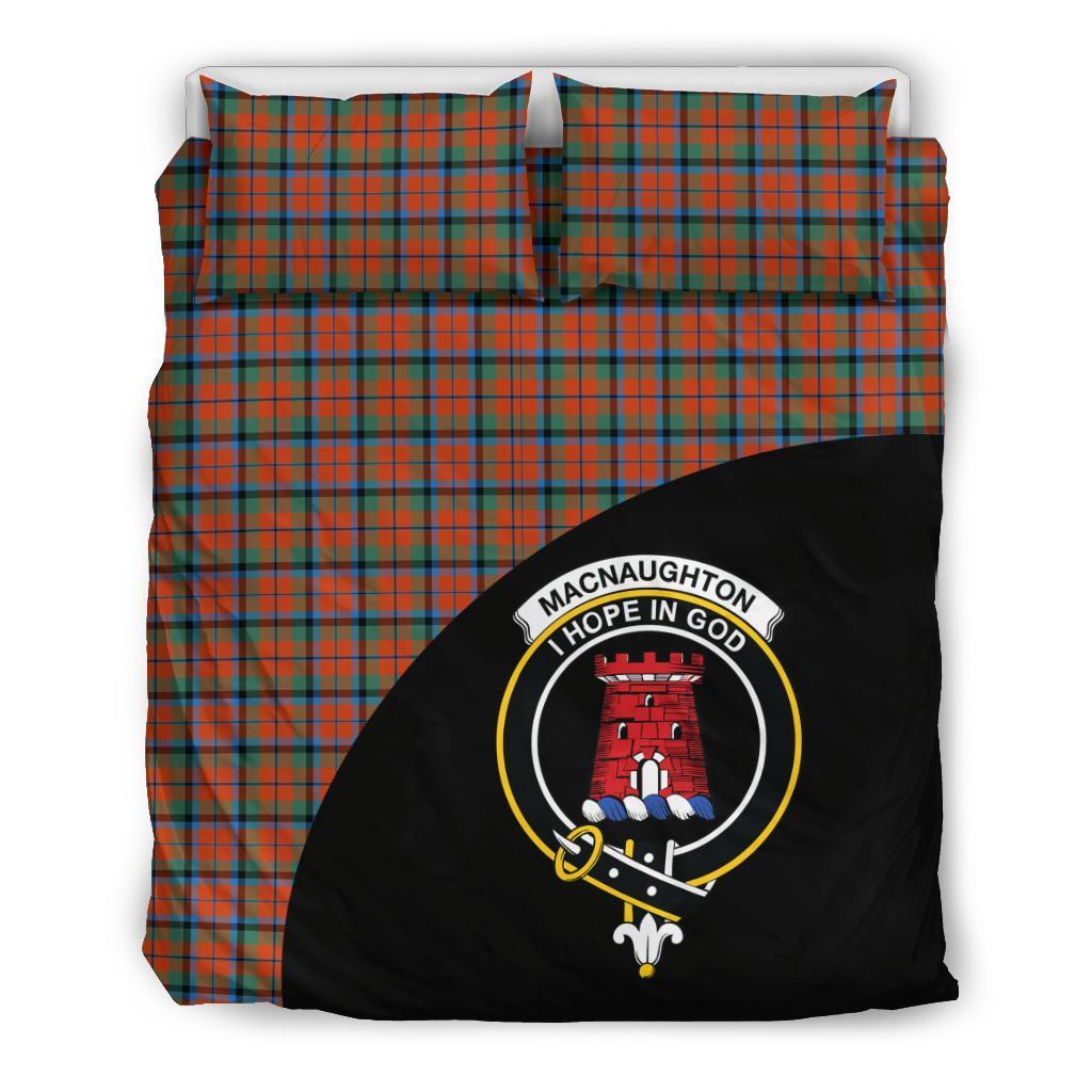 MacNaughton Ancient Family Tartan Crest Wave Style Bedding Set