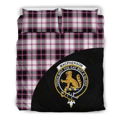 MacPherson Hunting Modern Family Tartan Crest Wave Style Bedding Set