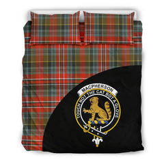 MacPherson Weathered Family Tartan Crest Wave Style Bedding Set