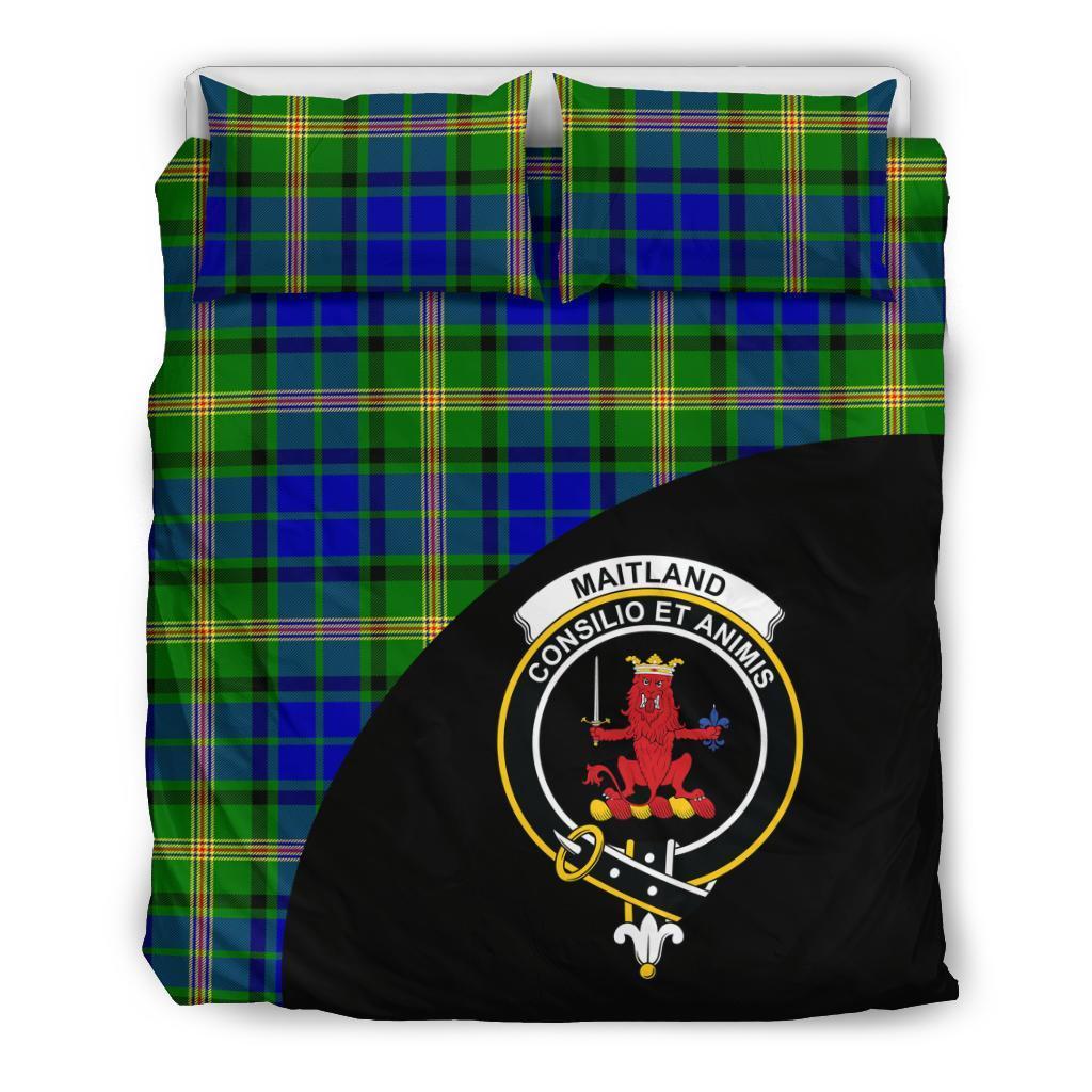 Maitland Family Tartan Crest Wave Style Bedding Set