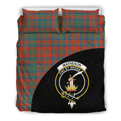 Matheson Ancient Family Tartan Crest Wave Style Bedding Set