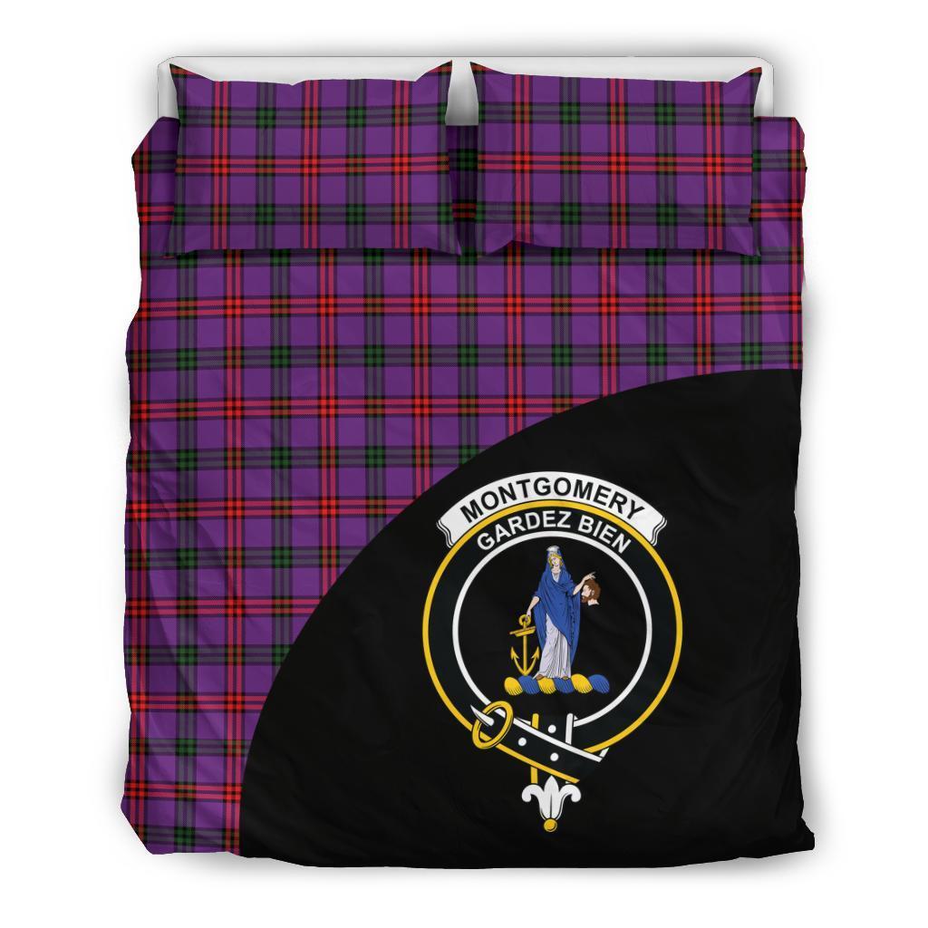 Montgomery Modern Family Tartan Crest Wave Style Bedding Set