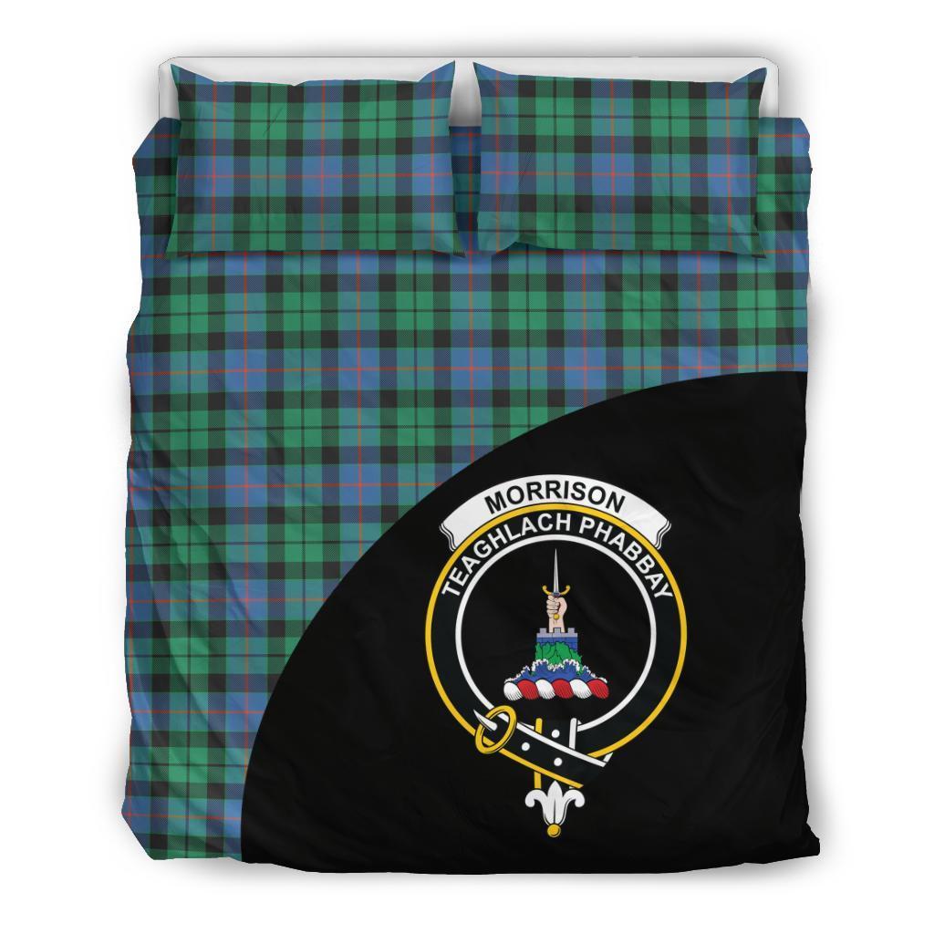 Morrison Ancient Family Tartan Crest Wave Style Bedding Set