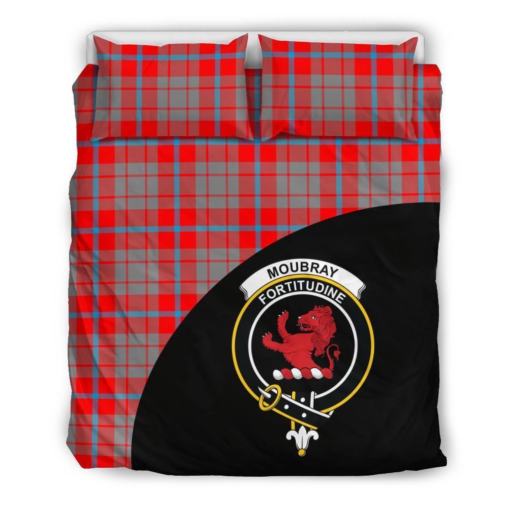 Moubray Family Tartan Crest Wave Style Bedding Set