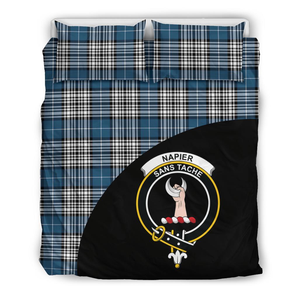 Napier Modern Tartan Crest Wave Style Bedding Set