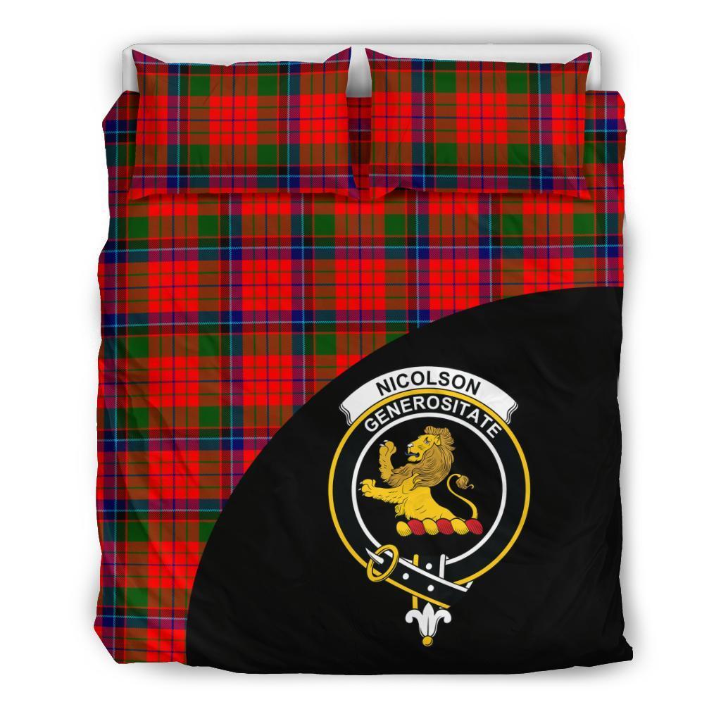 Nicolson Modern Family Tartan Wave Style Bedding Set