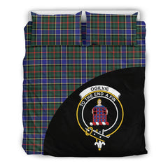 Ogilvie Hunting Modern Family Tartan Crest Wave Style Bedding Set