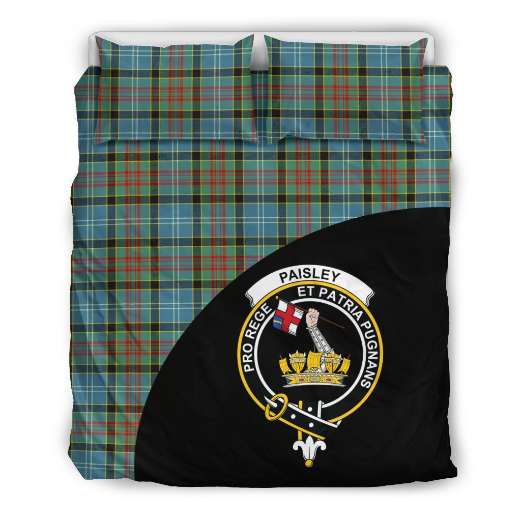 Paisley District Family Tartan Crest Wave Style Bedding Set