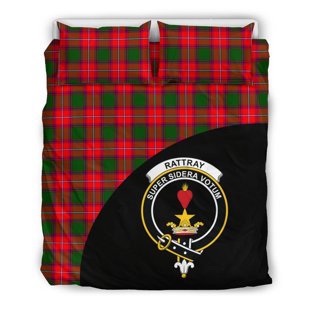 Rattray Modern Family Tartan Crest Wave Style Bedding Set