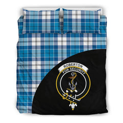 Roberton Family Tartan Crest Wave Style Bedding Set