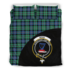 Rose Hunting Ancient Family Tartan Crest Wave Style Bedding Set