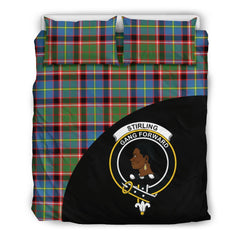 Stirling & Bannockburn District Family Tartan Crest Wave Style Bedding Set