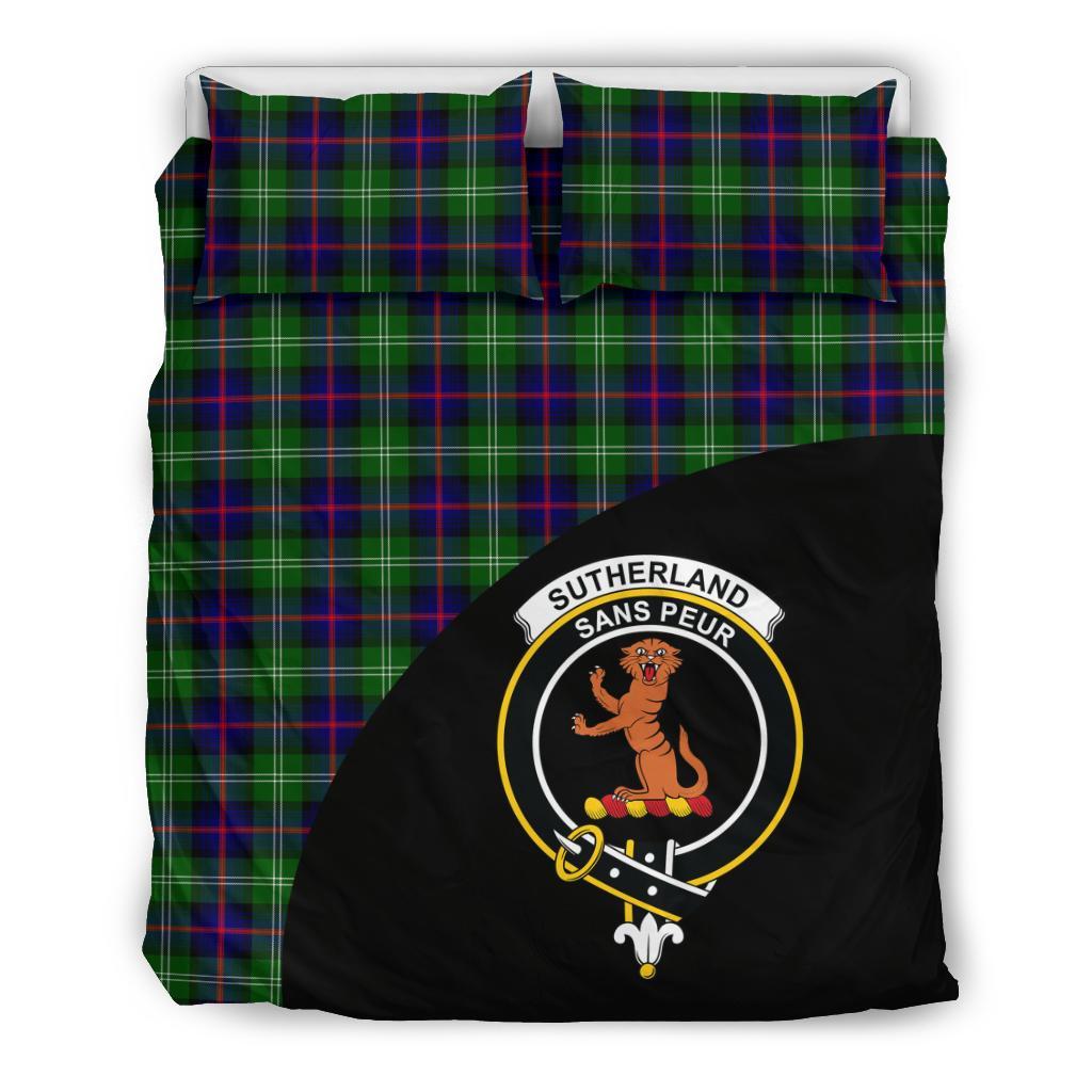 Sutherland Modern Tartan Crest Wave Style Bedding Set