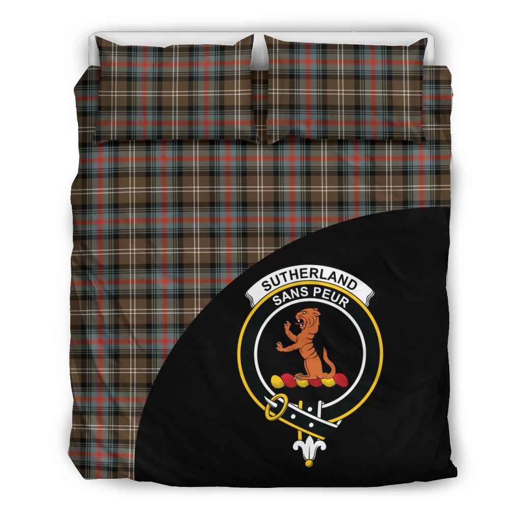 Sutherland Weathered Tartan Crest Wave Style Bedding Set