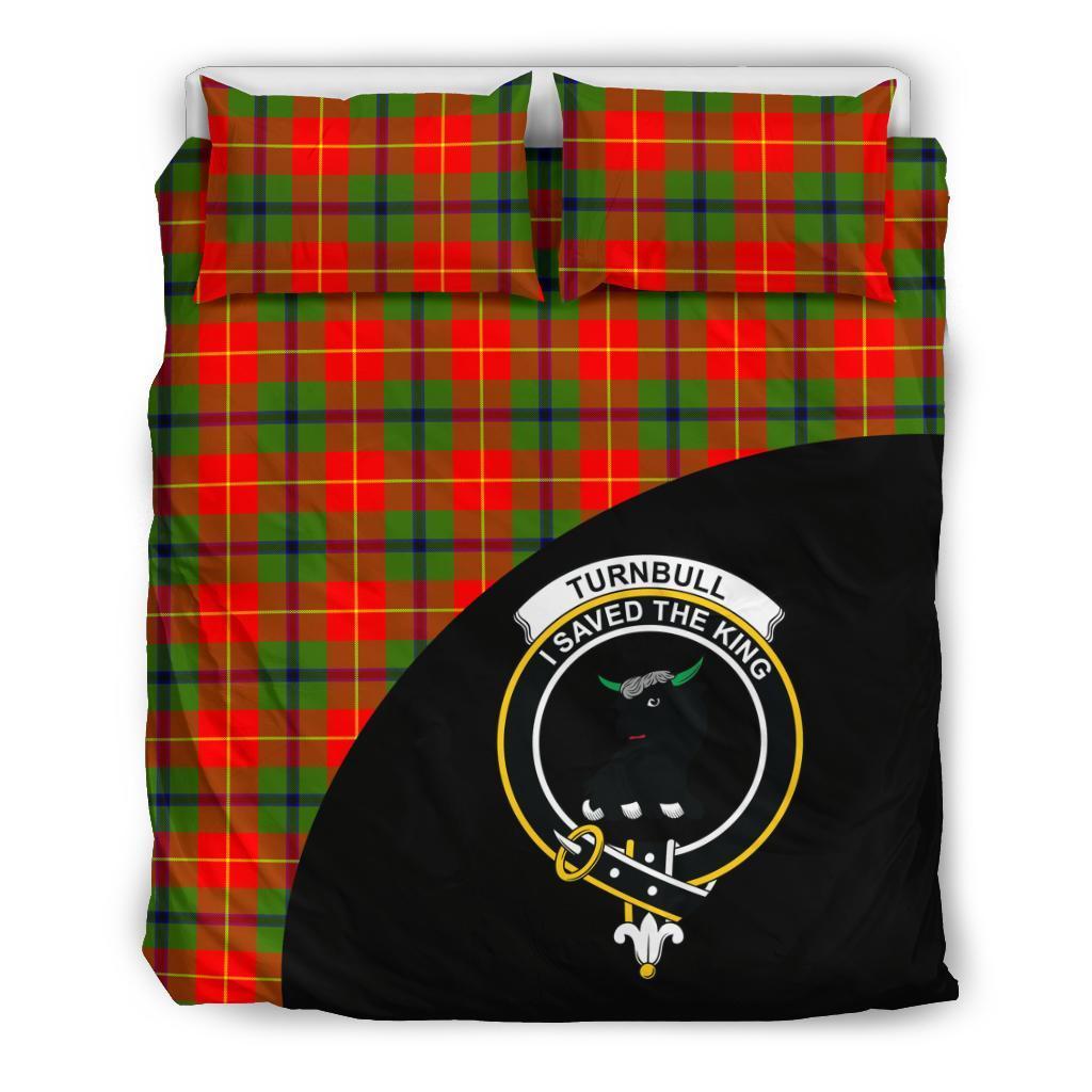 Turnbull Dress Family Tartan Crest Wave Style Bedding Set