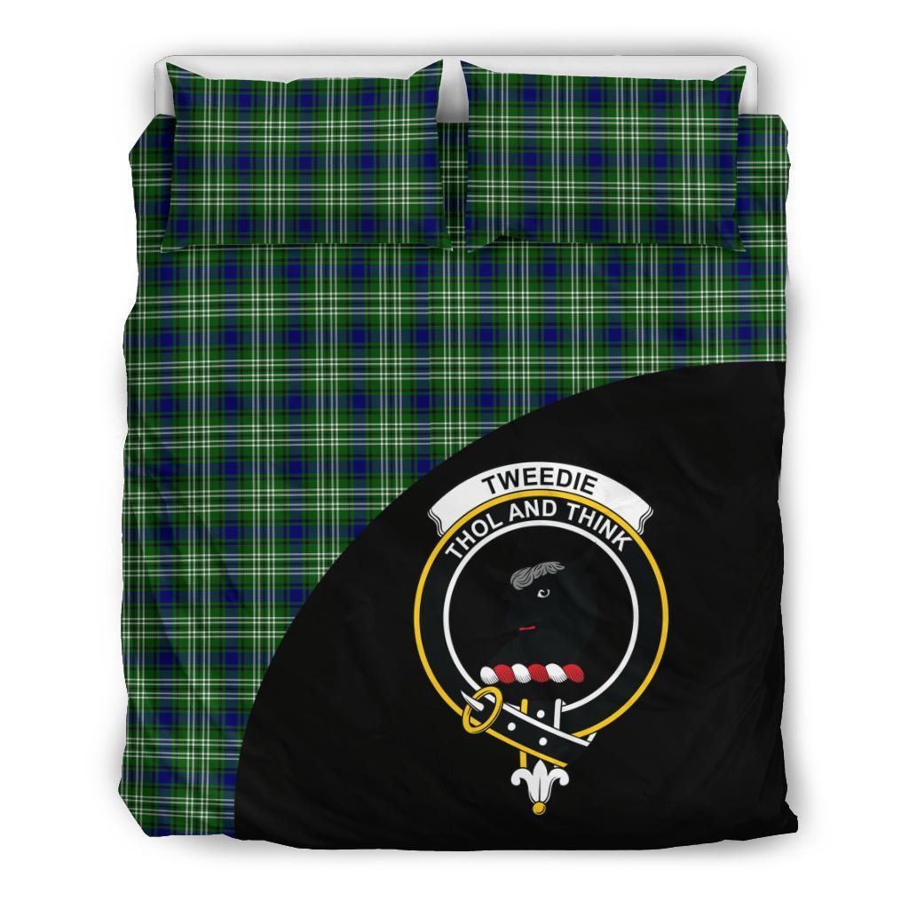 Tweedside District Family Tartan Crest Wave Style Bedding Set