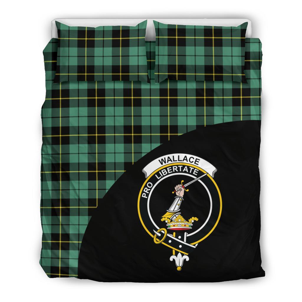 Wallace Hunting Ancient Tartan Crest Wave Bedding Set