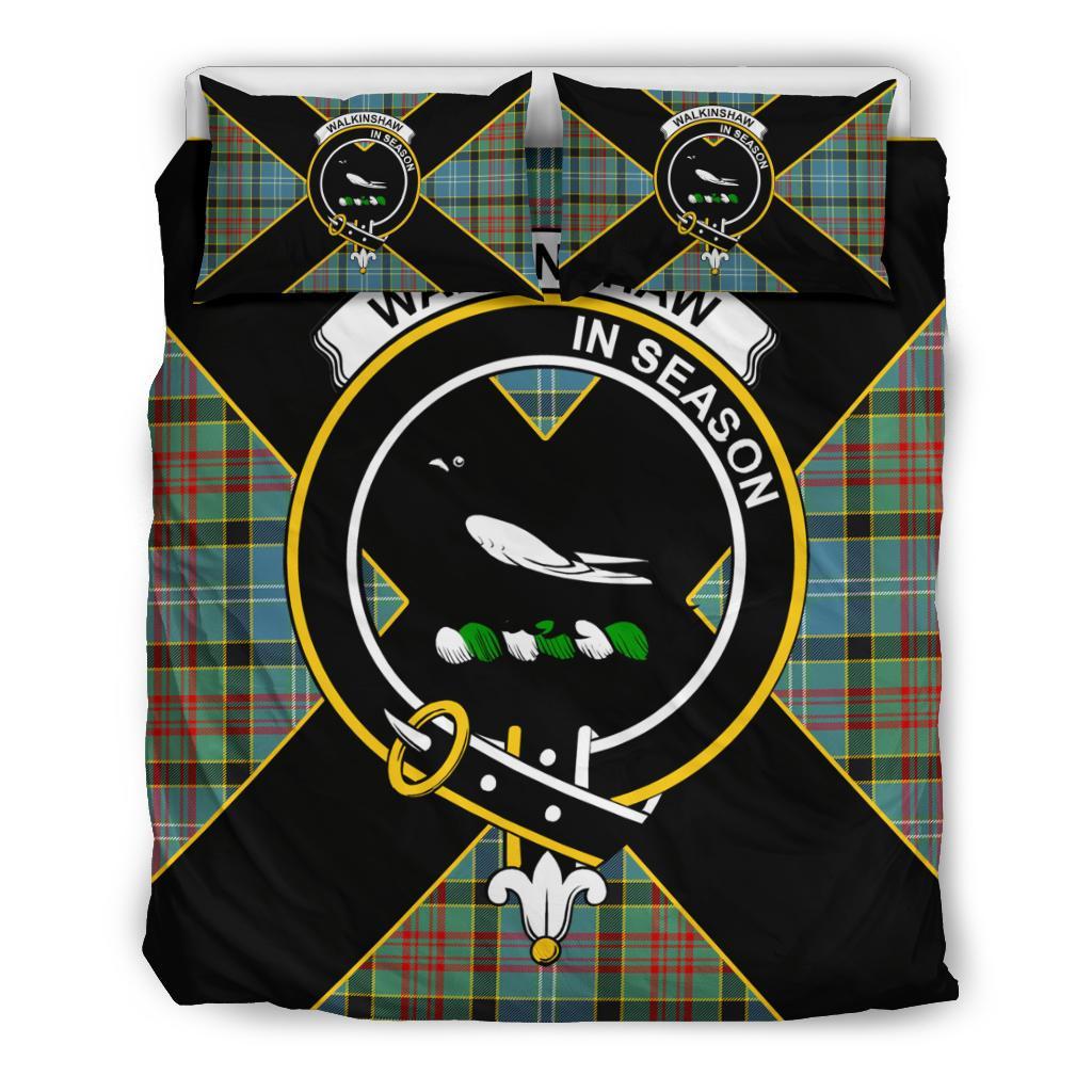 Walkinshaw Tartan Crest Bedding Set - Luxury Style