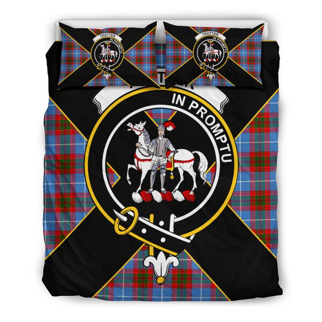 Trotter Tartan Crest Bedding Set - Luxury Style