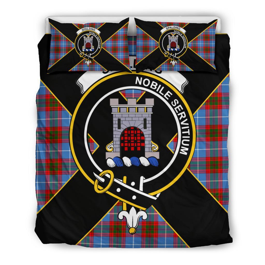 Spalding Tartan Crest Bedding Set - Luxury Style