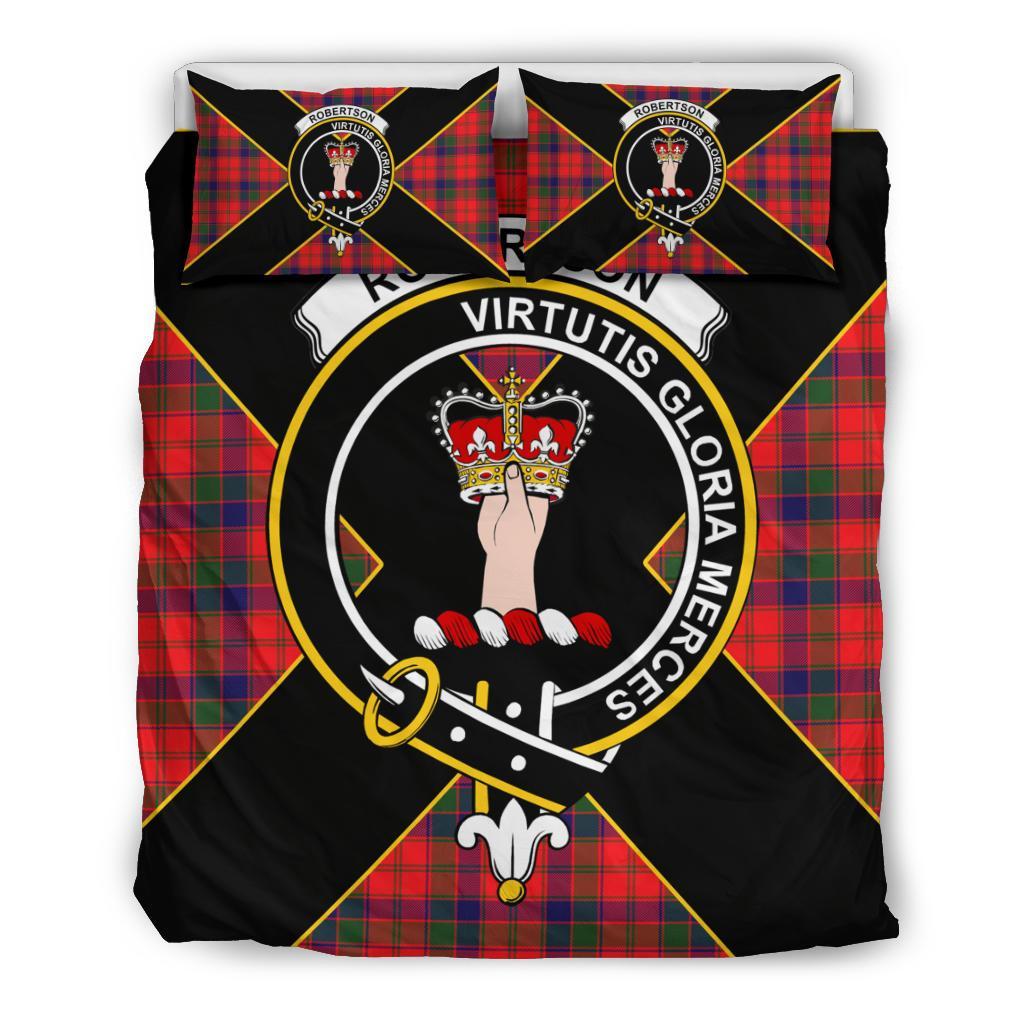 Robertson Tartan Crest Bedding Set - Luxury Style