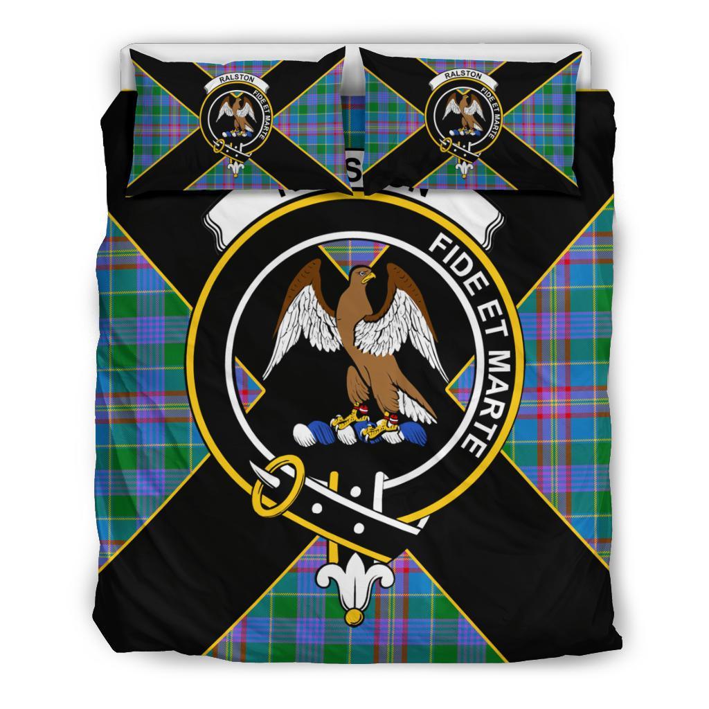 Ralston Tartan Crest Bedding Set - Luxury Style