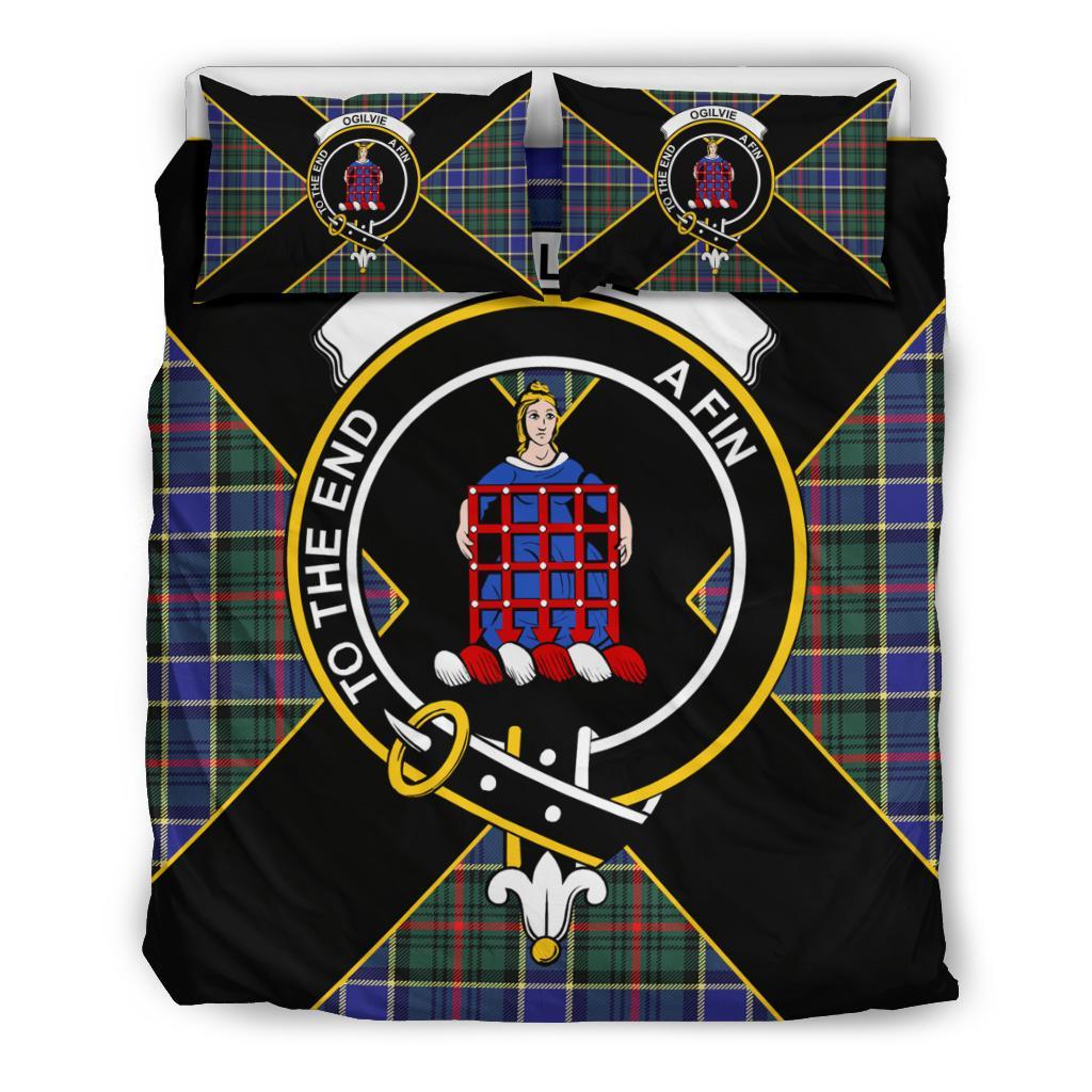 Ogilvie Tartan Crest Bedding Set - Luxury Style